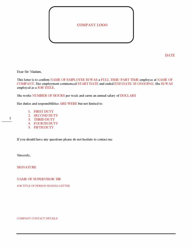 FORMAT Of Experience Certificate For Express Entry Canada Topshon