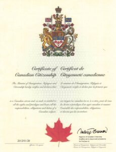 canadian citizenship certificate