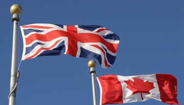 uk & canadian flag