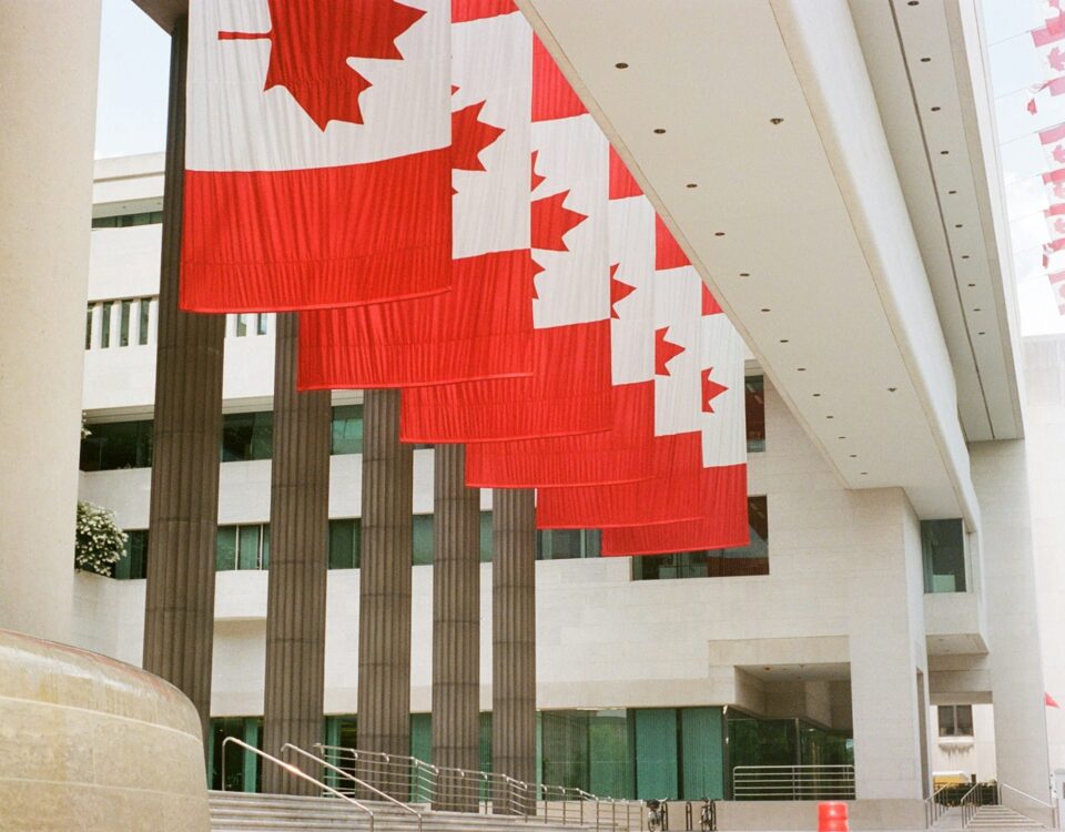 canadian flags